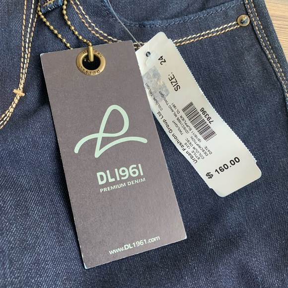 DL1961 Premium Denim Jeans Drk Blue Sz 24 - Picture 4 of 8
